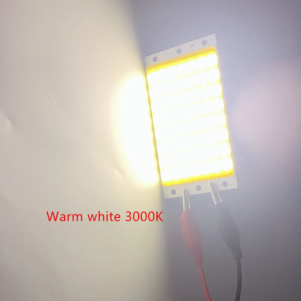 Painel de Led para Faça Lâmpada de Iluminação ao ar Levou Chip on Board Dia Quente Branco Puro Cor Azul Você Mesmo Livre Indoor Fonte 94x50mm 10w Luz Cob 11 Painel de led com chip cob, 94x50mm,