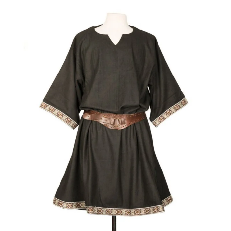 Donne Viking Tunica Vintage Costume Medievale Magliette E Camicette  Femminile di Fantasia Manica Corta Camicetta Pirata Breve T Camicette| | -  AliExpress