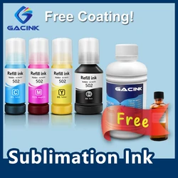 Encre de Sublimation 502 T502, revêtement gratuit pour Epson ET 2700 ET 2750 ET 2760 ET 2850 ET 3700 3710 ET 3760 4850 ET 15000 pour tasse 