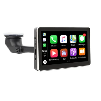 7″ Touch Screen Car Portable Wireless Apple CarPlay Wired Android Auto Multimedia Bluetooth Navigation 1 Din 2 Din Stereo System