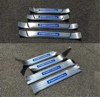 

Paslanmaz çelik sürtme plakası/kapı eşiği kapı eşiği tıkama plakası için pedalı Toyota tüccar Fortuner 2016-2020 araba Styling