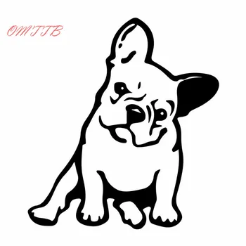 

12*13CM FRENCH BULLDOG Dog Vinyl Decal Window Decoration Lovely Animal Car Sticker for bmw benz audi vw kia mazda car styling