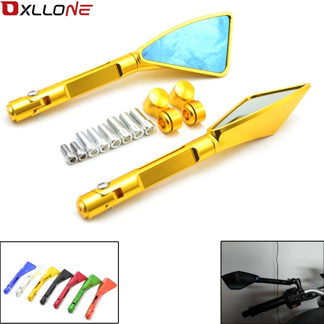 

Universal Motorcycle Rearview mirror side For Yamaha R3 R25 YZF R1 YZF R6 T-MAX500 TMAX530 mt09 XSR900