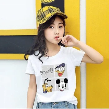 

Funny Miki T-shirts Vogue White Little Girls Tops Tee Shirts Summer Casual Children Teens T-shirt for Girl Boy 10 12 Years Old