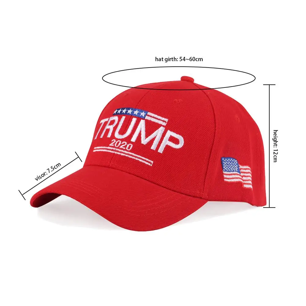 Козырьки TRUMP хлопок вышивка бейсболки черный Красный Модный американский флаг Snapbacks для женщин мужчин открытый подарок спортивный