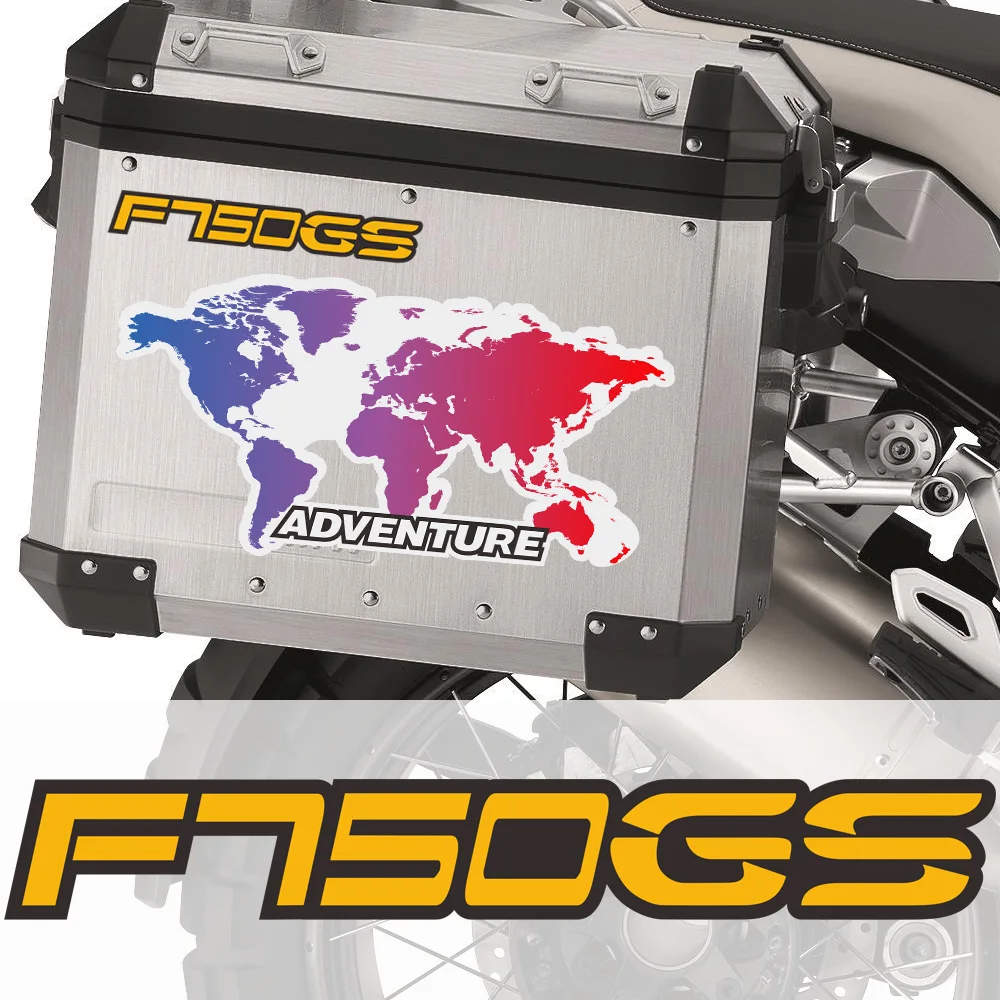 

Motorcycle Stickers Decal Fit For BMW F750gs F750 F 750 GS ADV Adventure Top Side Tail Box Cases Panniers Luggage Aluminium