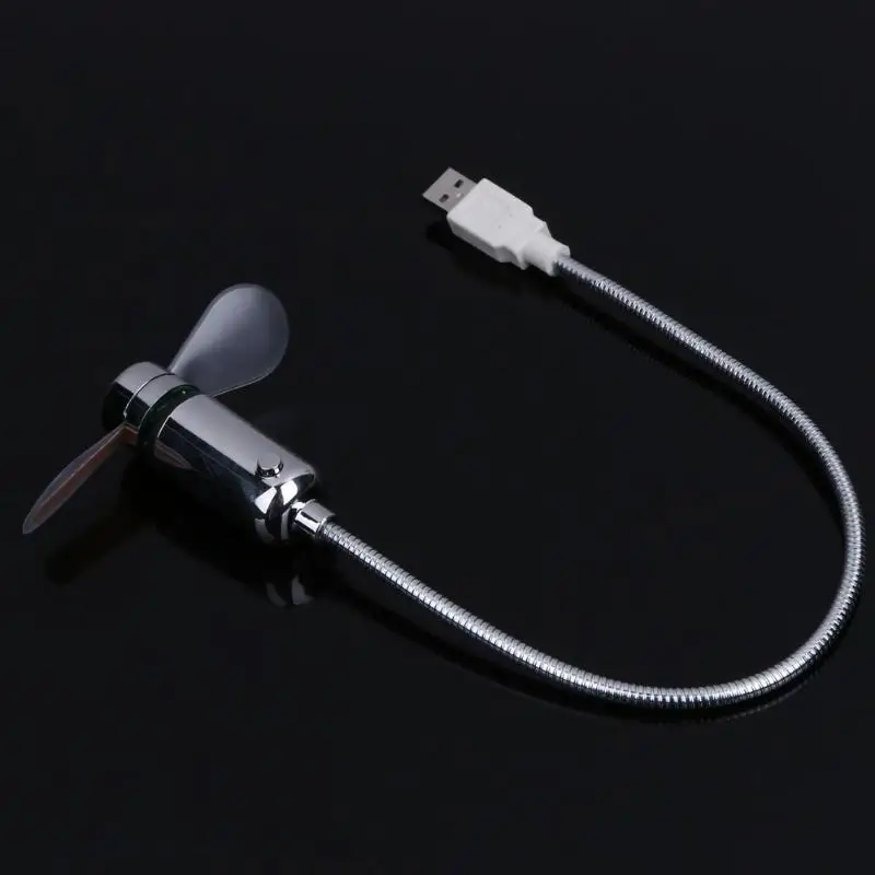 USB мини-вентилятор с гибкими часами и светодиодный светильник