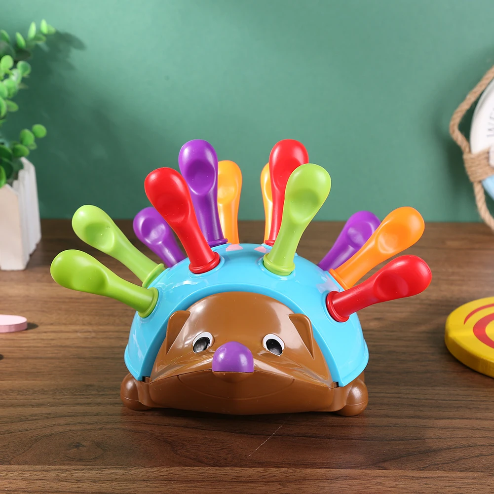 2021 Montessori Inserted Hedgehog Toy Fun Plastic Game Early Education For Focus Training Baby Educational | Игрушки и хобби