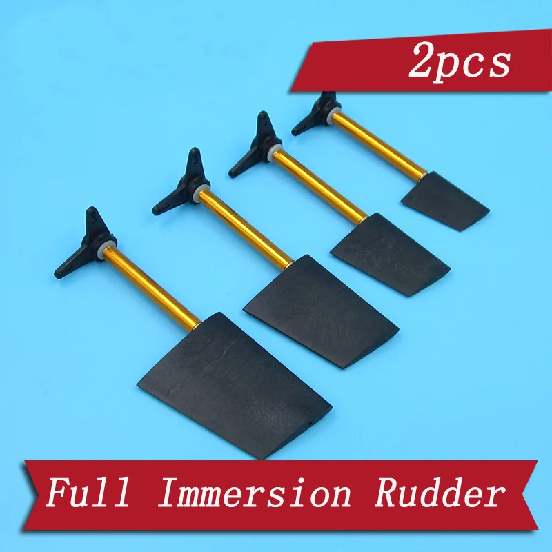 

2pcs Simulated Model RC Boat Full Immersion Rudder 28mm/36mm/44mm/52mm Steering Tail Rudders with Single/Straight/L-shaped Arm