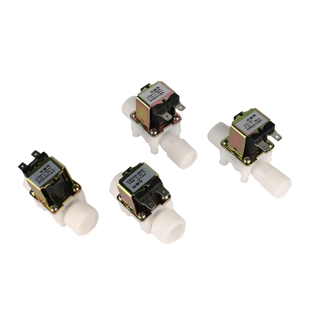 1/2"3/4" Plastic Solenoid Valve 12V 220V Magnetic Washing Machine Dispenser Drinking Water Pneumatic Pressure Controller Switch