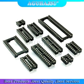 

10PCS IC Sockets DIP6 DIP8 DIP14 DIP16 DIP18 DIP20 DIP28 DIP40 pins Connector DIP Socket 6 8 14 16 18 20 24 28 40 pin