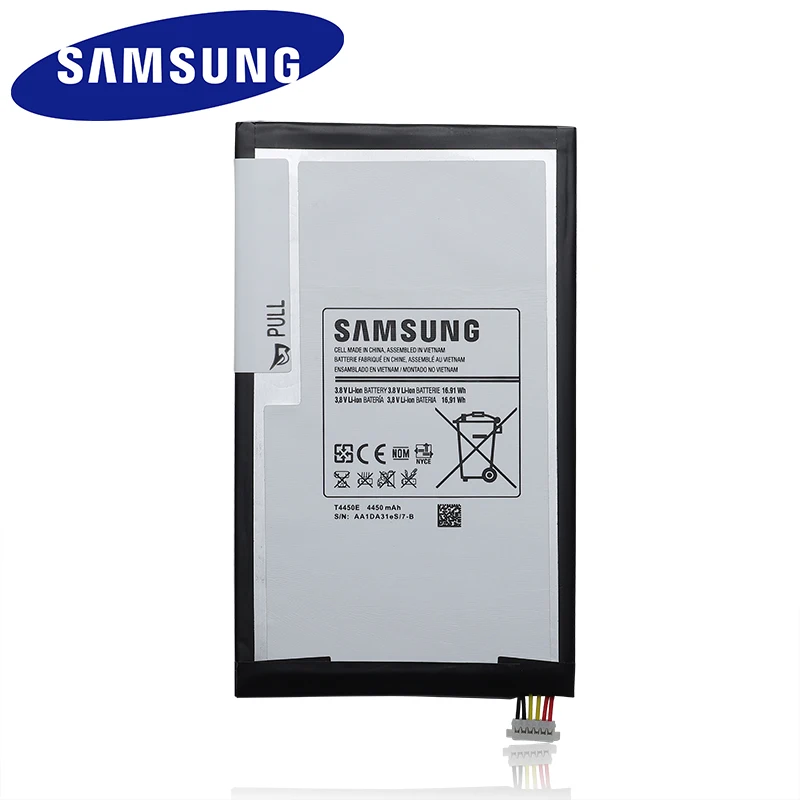 Планшет Батарея T4450E для Samsung Galaxy Tab 3 8,0 T310 T311 T315 Оригинальные запасные батарейки 4450 мА-ч