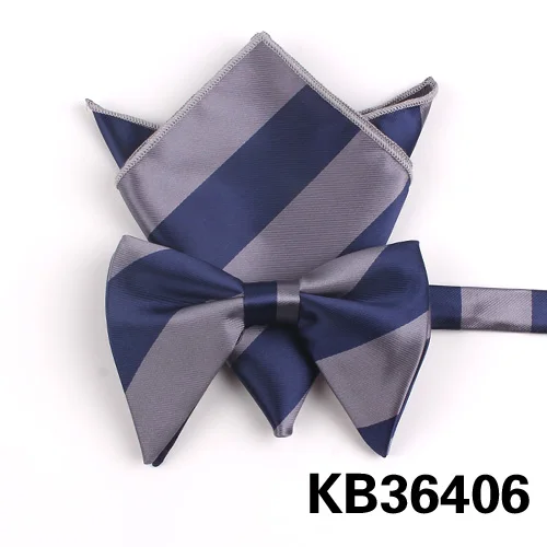 KB36406 Модные Для мужчин галстуки Классический галстук из жаккардовой ткани, галстук-бабочка для Для мужчин взрослых обтягивающие, в полоску Галстуки Шея галстук-бабочка костюм с бабочками шейные платки тонкий галстук-бабочка - Цвет: KB36406