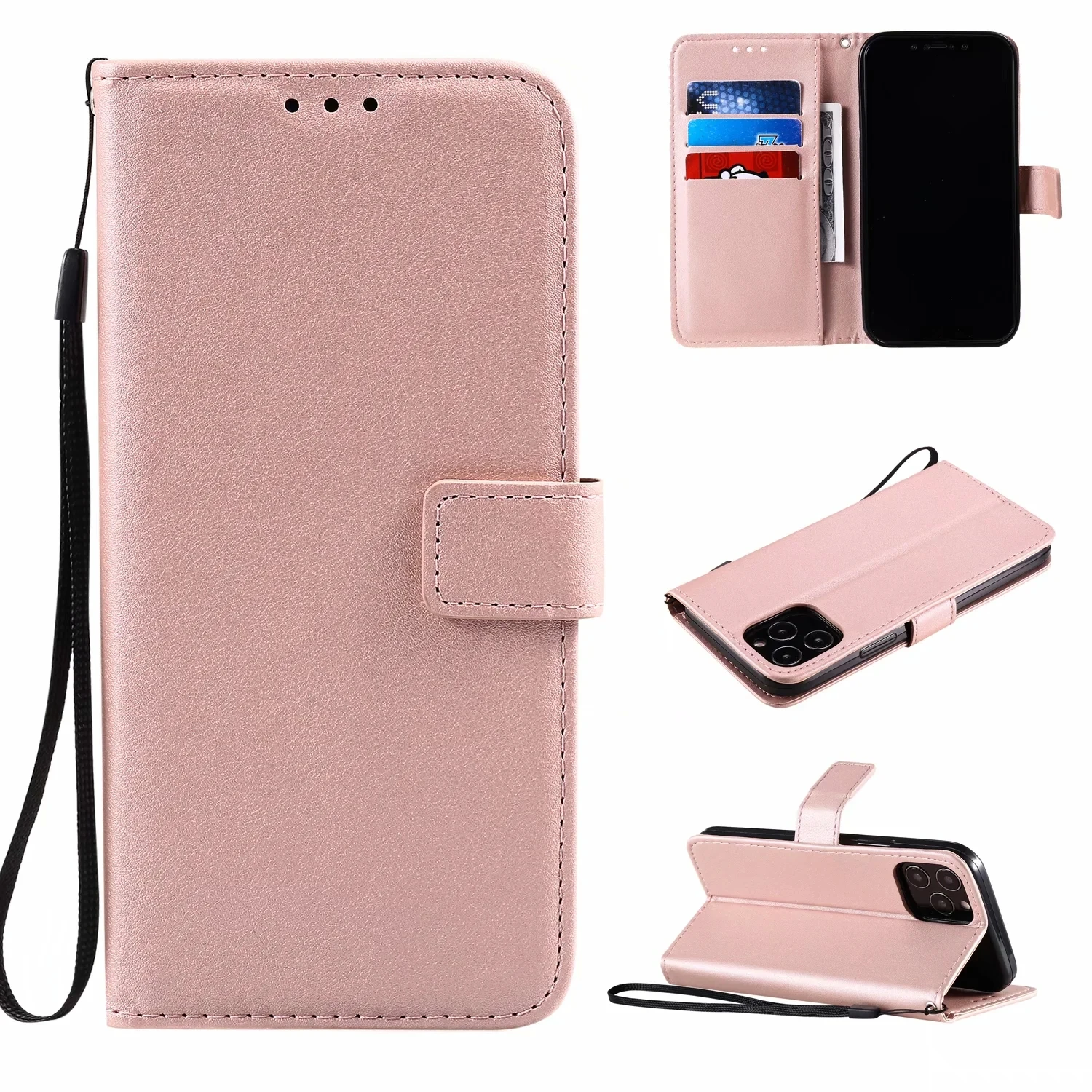 Custodia in pelle con portafoglio a ribalta per iPhone 11 12 Pro Max 12 Mini X XS Max XR 6 6S 7 8 Plus SE 2020 5 SE 5 Stand Funda Protect C_voghion.com