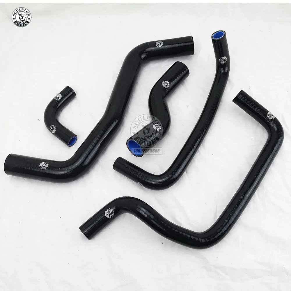 Комплект силиконовых шлангов радиатора подходит для 95-00 TOYOTA Lewin AE111/AE101G 4A-GE 20 в красный/синий/черный