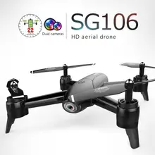 Zangão ótico de controle remoto que posiciona o fluxo 720p/1080p/4k da câmera dupla lente grande-angular do tiro da definição alta rc sg106