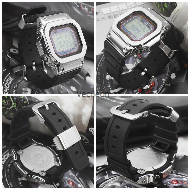 Оригинальный ремешок и чехол для часов DW 5600 GW5000 DW5035 GMW5610 с металлическими
