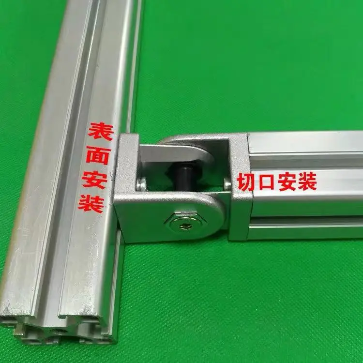 3030 4040 4545 Metal Hinge Zinc Alloy Hinge Door Connector For Aluminum Extrusion Profile