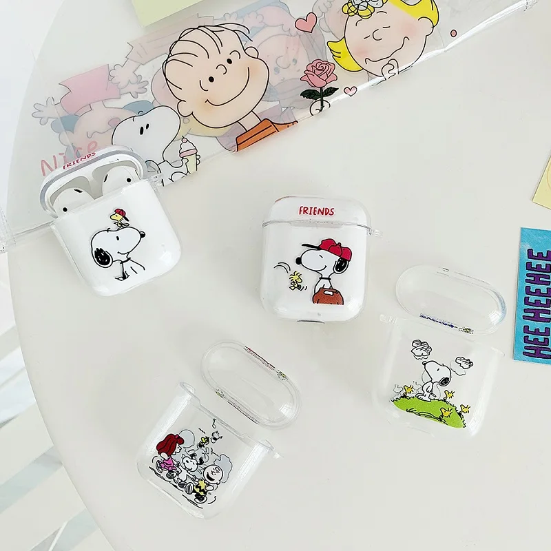 Bluetooth чехол для гарнитуры для apple airpods чехол арахис Charlie dog беспроводные наушники милый щенок силиконовый чехол для airpods