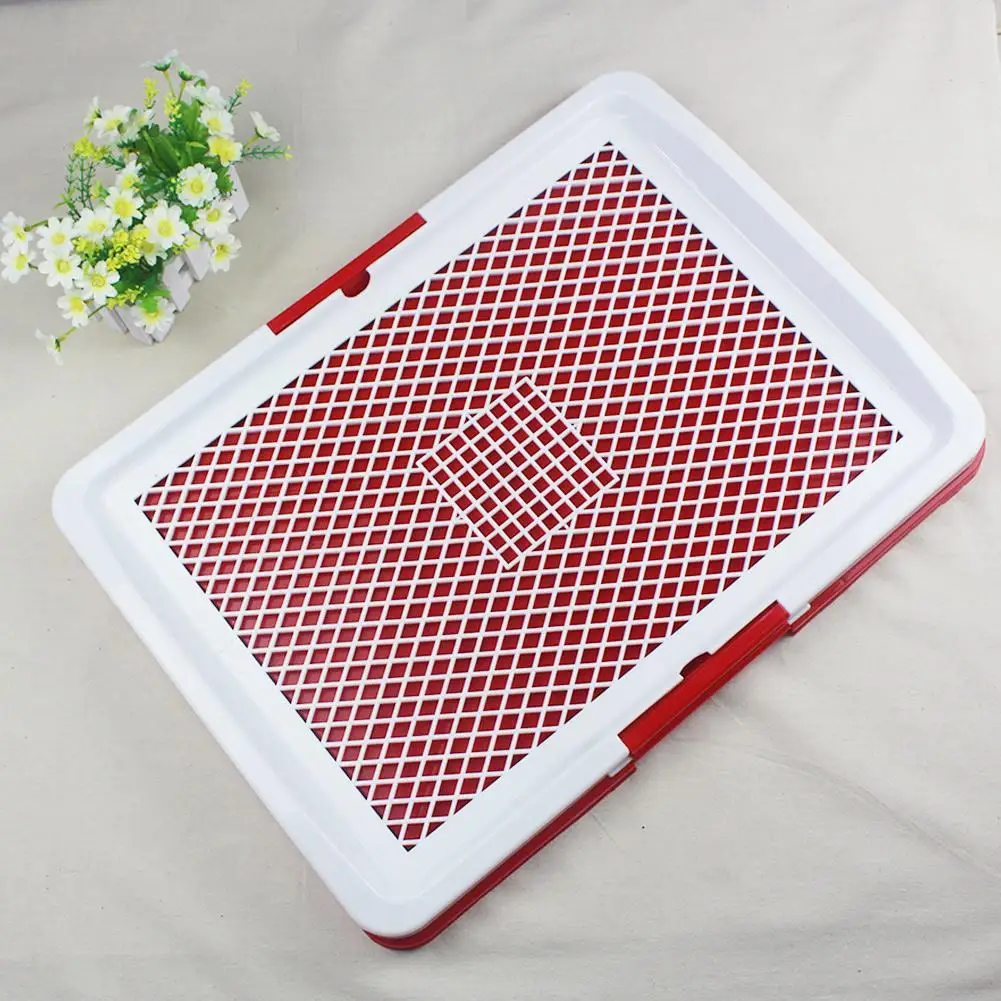 Orinal plano para entrenamiento de mascotas, bandeja de tocador, alfombrilla para perros y gatos, producto fácil de limpiar