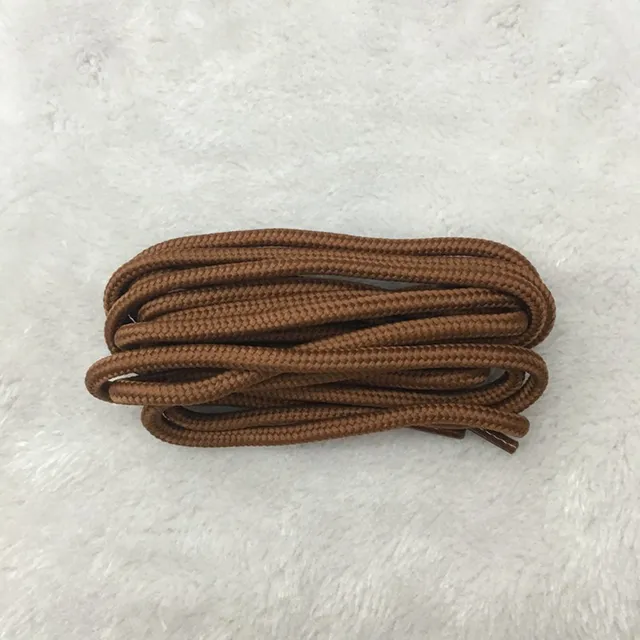 1 Pair Classic Solid Round Shoelaces Durable Polyester Shoe laces Boot Laces Sneaker Shoelace 21 Colors 70cm 90cm 120cm 150cm Golden brown