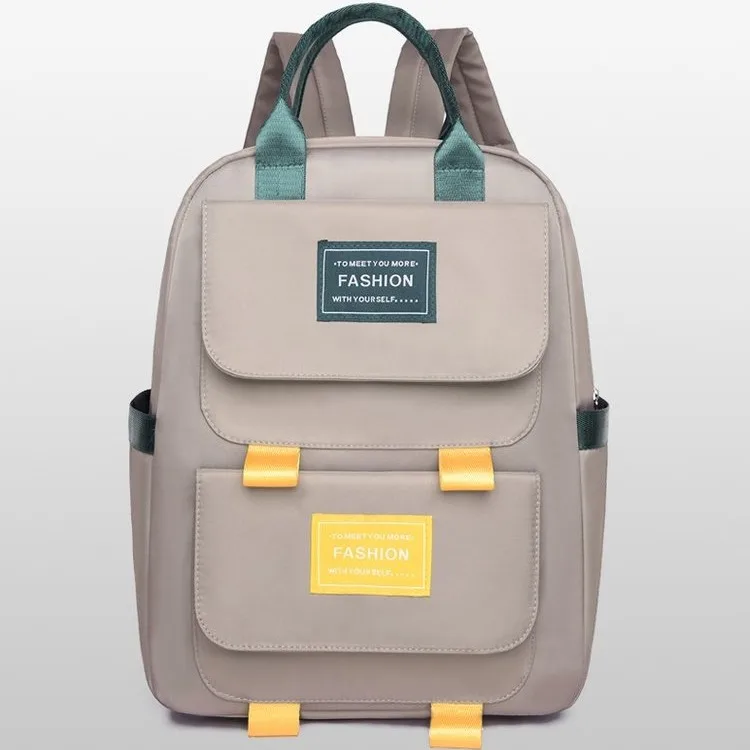 

Litthing Fabre Fashion Woman Simple Oxford Student Backpacks Campus Style Pure Big Capacity Leisure Double Shoulder Bag 2019