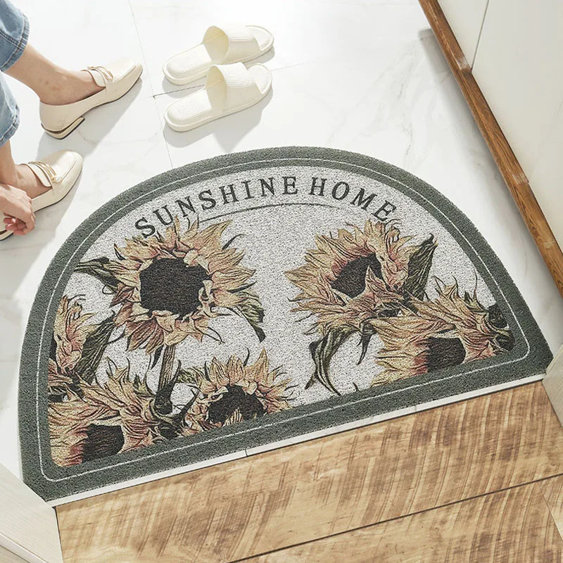 

Entrance Doormat Durable Anti Slip Floor Mat Bedroom Living Room Area Rugs Bath Carpet PVC Dustproof Door Mat Home Decor