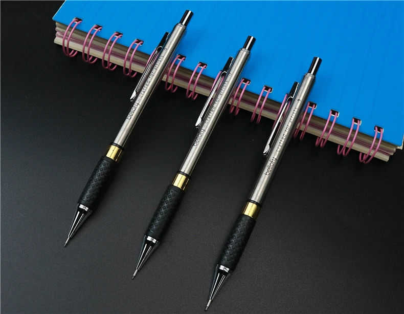 Metal mechanical pencil 0.5 0.7 0.9mm Students writing drawing 6 Ha963e17eca304287aa61e0c2cd883636d
