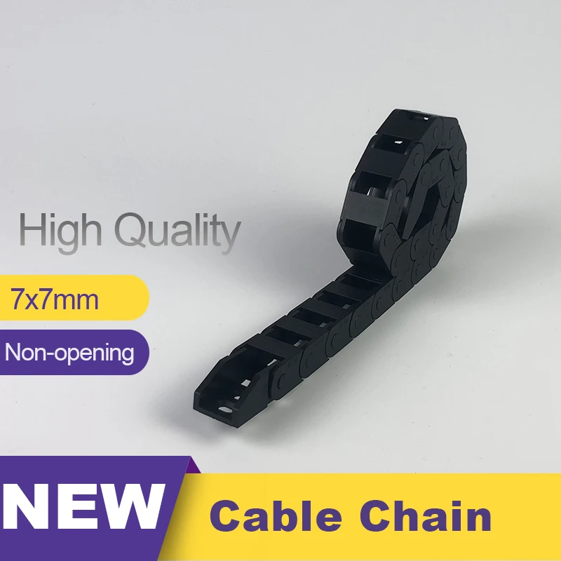 1 Meter Cable Chains 7x7 mm Bridge Type 7mm Inner Height Non-Opening Nylon Mochine Towline Plastic Cable Chain Drag Chain