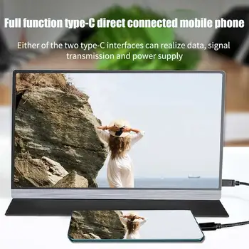 

15.6 Inch Portable Monitor IPS Screen Computer Display Backlight Eye Care Full HD 1080P Home Universal Type C For Laptop PC
