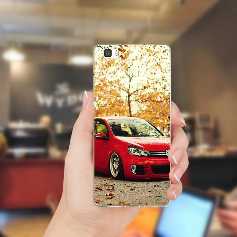 Picture 11 Мягкий ТПУ силиконовый Мобильный чехол для телефона huawei P8 P9 P10 Lite mate 10 Pro Y3 Y5 Y6 II Y7 Honor 6X 7X 9Plus VW Volkswagen Golf Gti - Цвет: Picture 11