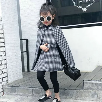 

Mihkalev Baby Girl Winter Clothes 2020 Kids Girls Plaid Jackets And Coat Pattern Children Lattice Shawl Coat детские куртки