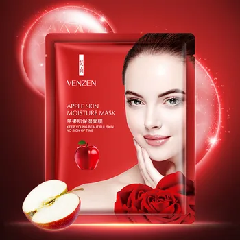 

10Pcs Apple Muscle Mask anti-aging Moisturizing Facial Mask Shrink Pores Brightening Skin Tone Oil Control No-wash Mask