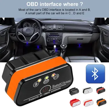 

Vehemo For KONNWEI KW901 ELM327 Bluetooth Car Diagnostic Scan Tool Code Reader Scanner Universal For Android Phone