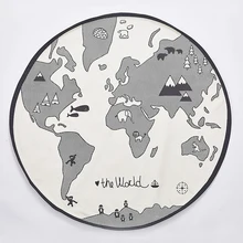 Детский игровой коврик, детский коврик для ползания, меховой коврик, карта, коврик, версия комнаты, складное украшение, YZL006