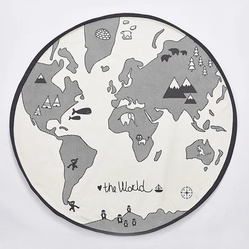 

Baby playmat kids Crawling Activity rug kids Carpet map mat version room Foldable decoration YZL006