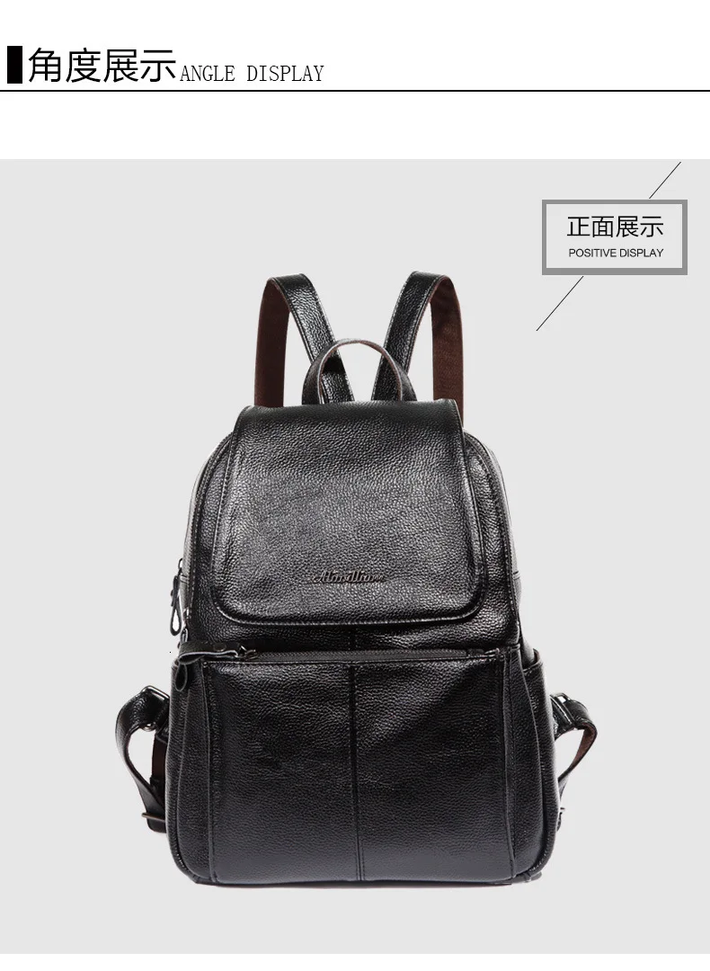 Кожаный женский рюкзак aliwilam Mochila Mujer, лаконичная дорожная сумка через плечо для девочек, Многофункциональный модный рюкзак с защитой от воровства