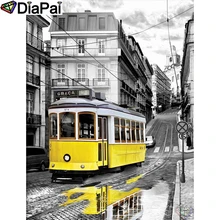 DIAPAI Алмазная картина "Автомобильный уличный пейзаж" вышивка крестом на заказ фото алмаз, вышивка квадратными круглыми настенный Декор для дома A26666