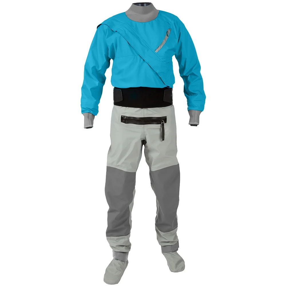 Kayak Dry Suit Waterproof Fabric Rubber Drysuit For Kayaking Surfing