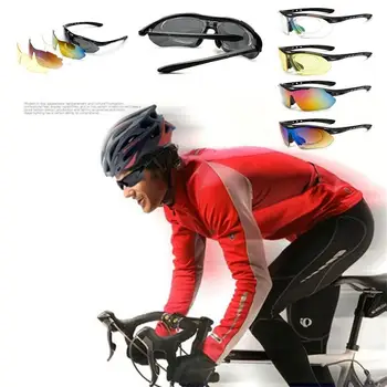 

UV Protection Polarized Cycling Sun Glasses Outdoor Sports Bicycle Goggles Interchangeable Sunglasses Eyewear with 5 Lens