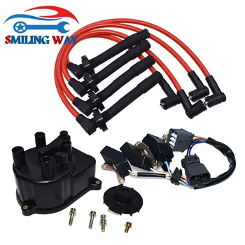 

Ignition Distributor Cap Motor & Wires & Connector Plug Harness For Honda Civic Civic del Sol 1.5L 1.6L 1992 1993 1994 1995