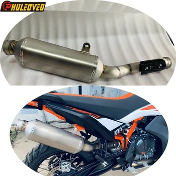 Titanium Alloy for KTM 790 Adventure R 19-23 for KTM 890 Adventure R Rally21-23 Slip-on Motorcycle Exhaust Muffler Carbon Shield