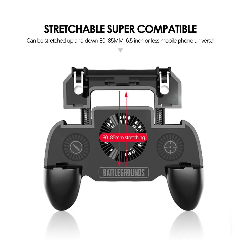  Gamepad Mobile Trigger Controller L1R1 Shooter Joystick Game Pad Phone Holder with 2000/4000mAh Pow