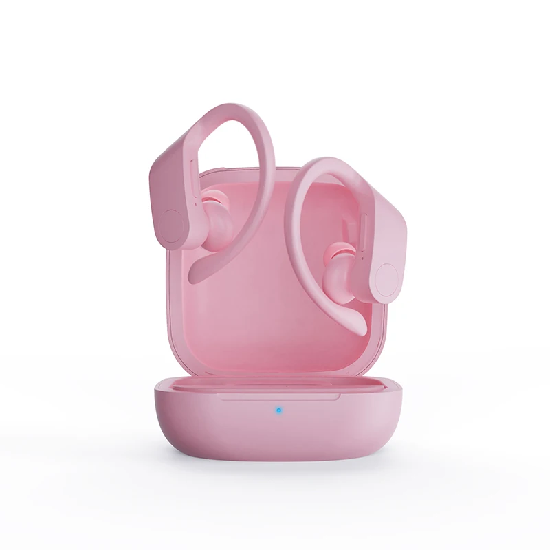 DE8 2 TWS Wireless Bluetooth 5 0 Earphones IPX4 Ear Hooktype Stereo Earpiece With Charging Box For iphone and Android phone