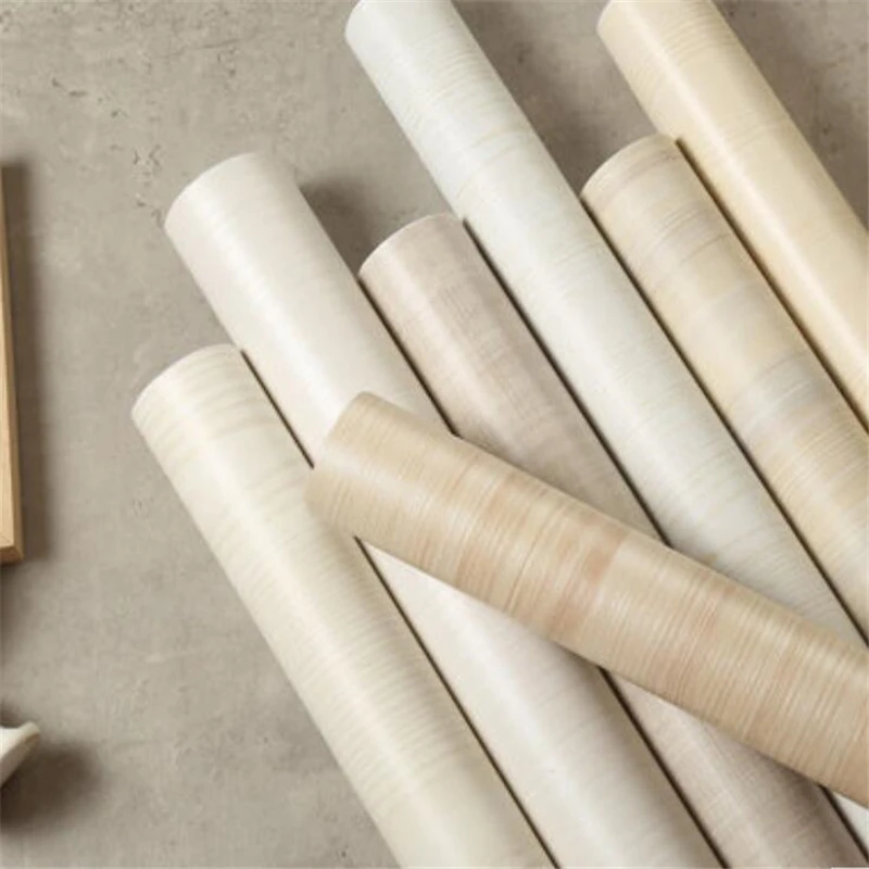 Толстые обои с деревянными зернами самоклеящиеся скандинавские шкаф дверь