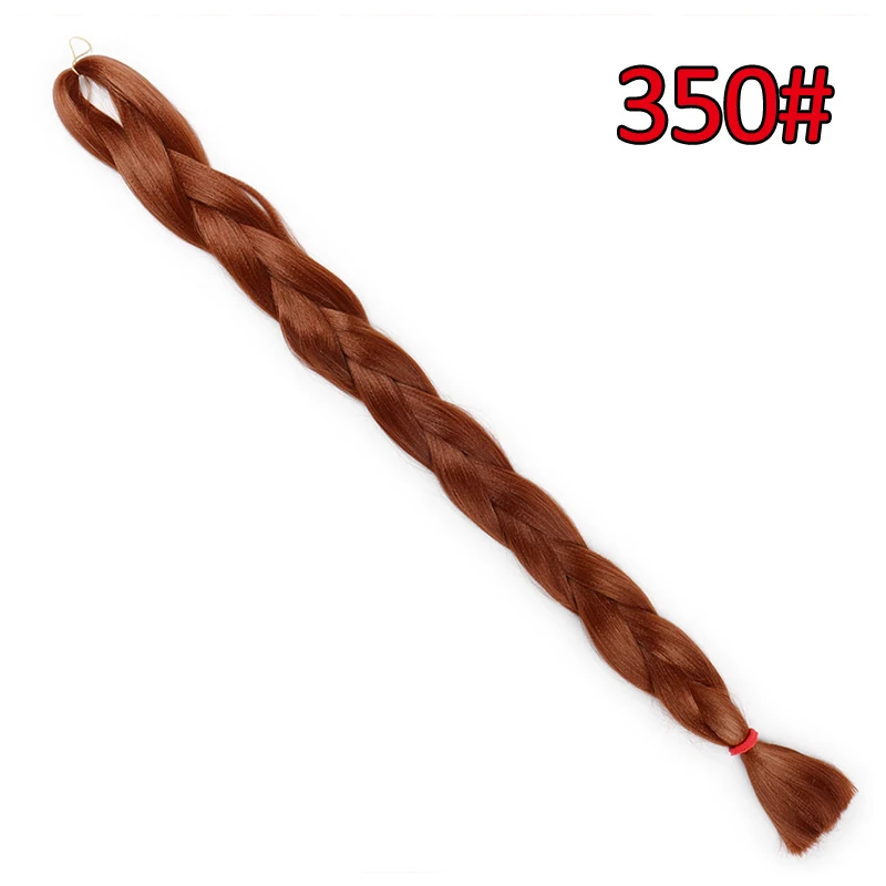 350 Энергичные цветные длинные огромные косы шиньоны 82 дюйма 165 г/упак. синтические волосы для наращивания термостойкие вечерние волосы для женщин - Цвет: 350