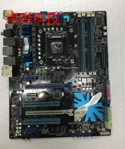Asus P7P55D-E EVO настольная материнская плата LGA 1156 DDR3 для I5 I7 cpu USB2.0 USB 3,0 16GB P55 оригинальные б/у Материнские платы