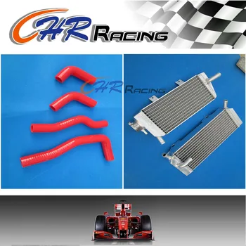 

Para Honda CRF 450 X/CRF450X 2005-2013, 2012, 2011, 2010, 2009, 2008, 2007, 2006 radiador de aluminio + manguera de silicona