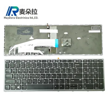 

US IND keyboard for HP HP Probook 650 G2 655 G2 Zbook15 G3 17 G3 15U G3 650 G2 655G2 backlit keyboard w/ Track point frame