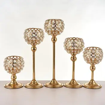 

Stunning Crystal Tea Light Candle Holder Votive On Stem Wedding Party Ornaments